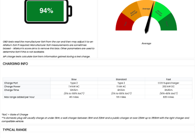 Battery Health Report