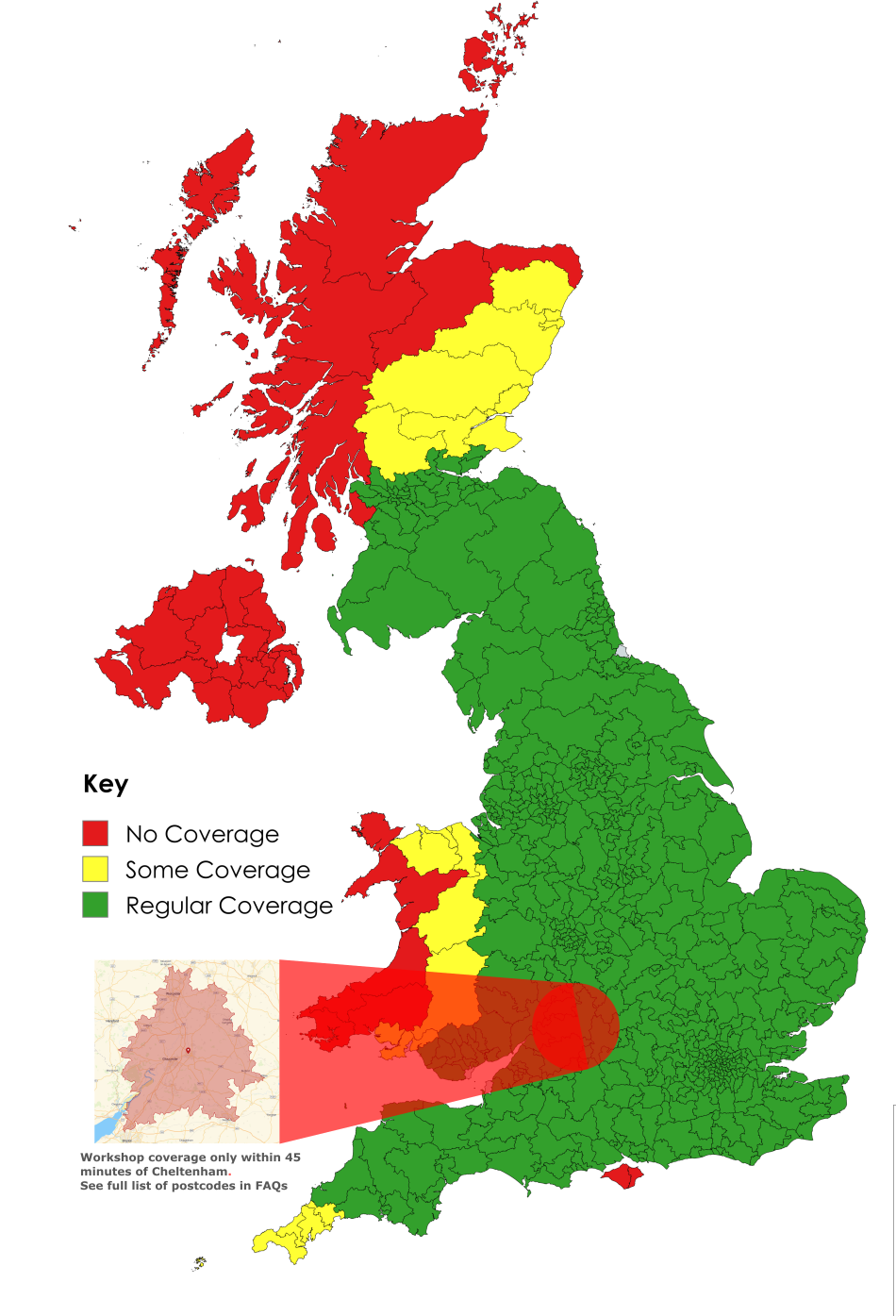 Cleevely Mobile Coverage Map